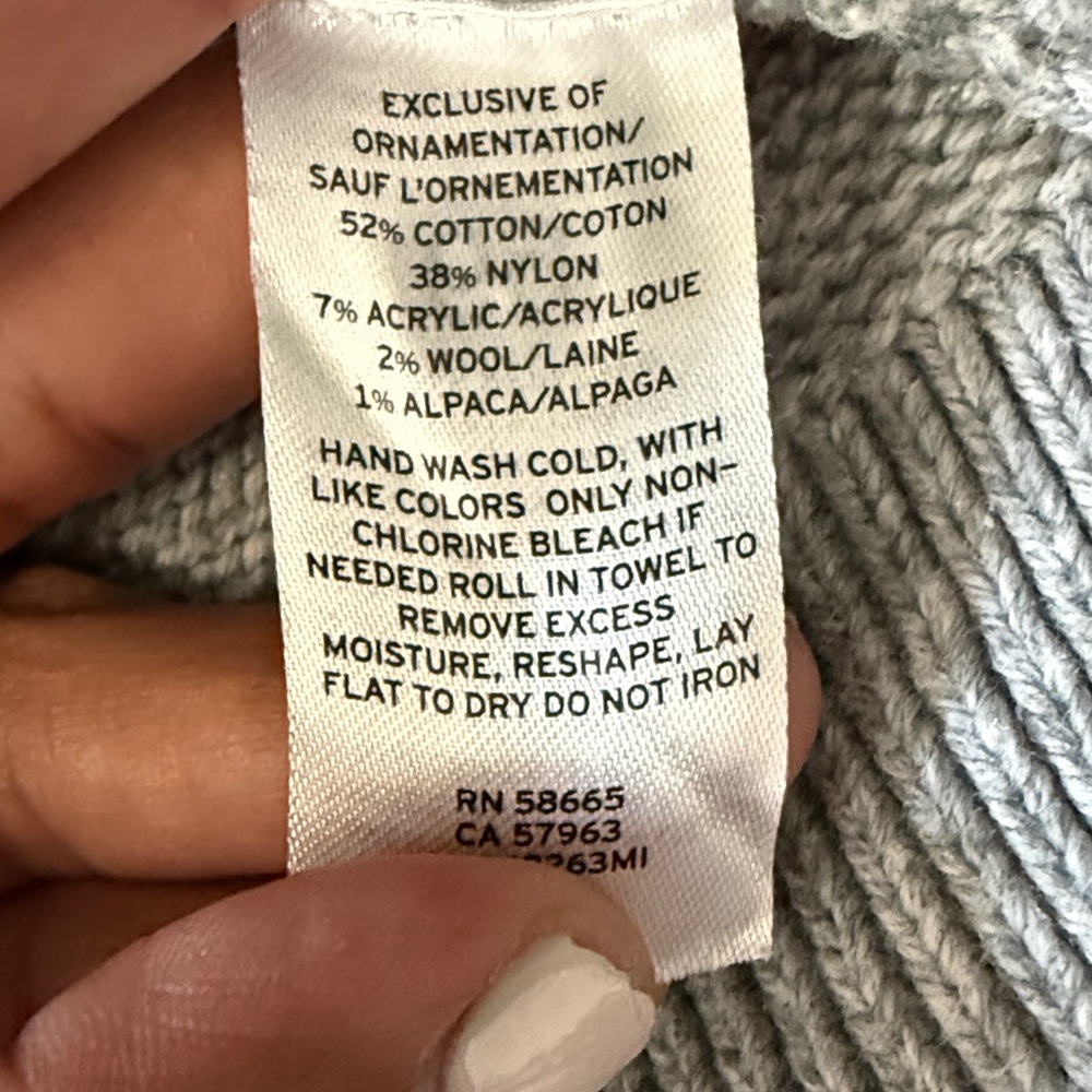 Halogen Gray Sequin Floral Women's Sweater Medium - Picture 7 of 7